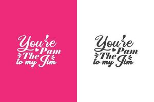 diseño de tipografía de letra de camiseta de feliz día de san valentín gratis vector