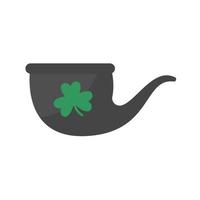 Smoking pipes to decorate the faces of people celebrating St. Patrick's Day. vector