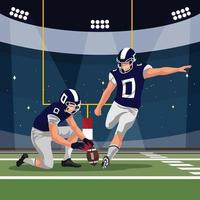 Football Player Kicking vector