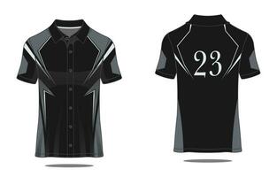 Template T shirt polo vector