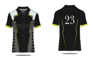 Template Tshirt polo uniform vector