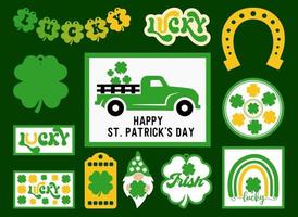 St. Patrick's Day Tiered Tray vector for laser cut Bundle