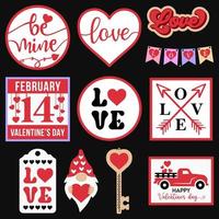 Valentines Day Tiered Tray vector bundle EPS