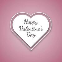 Valentine's day concept sale banner, greeting card vector