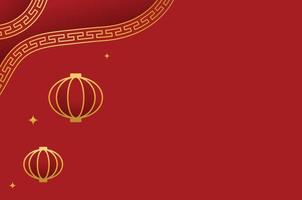 Traditional Chinese Red Background vector