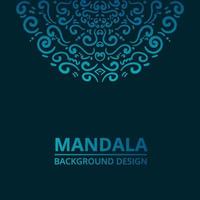 Mandala ornament background design vector