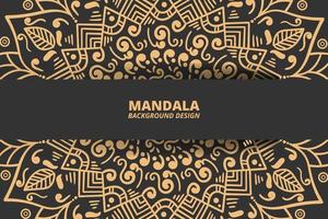 Mandala ornament background design vector