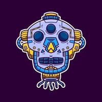 Head of Robot vector