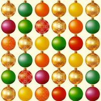 Seamless background New year balls. Happy new year background. Bright festive wrapping.Vector texture. vector