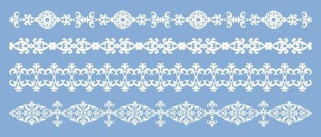 Baroque vintage ornament. Vector set divayder. A collection of vintage frame and border. Frame template. Modern design element.