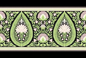 Geometric ethnic pattern seamless flower color oriental. seamless pattern. Design for fabric, curtain, background, carpet, wallpaper, clothing, wrapping, Batik, fabric Vector illustration.