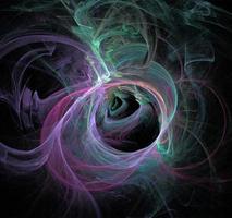 bright blue-purple abstract pattern on black, color digital graphics, background, design photo