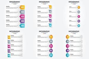 las ilustraciones vectoriales de este conjunto son perfectas para crear infografías para publicidad. folletos volantes y revistas. vector