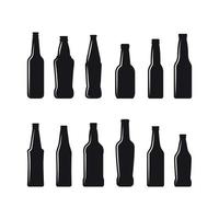 beer bottles icons vector