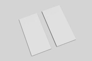 White vertical paper sheet Mockup photo