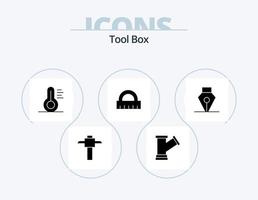 paquete de iconos de glifo de herramientas 5 diseño de iconos. . . herramientas. herramienta. tinta vector