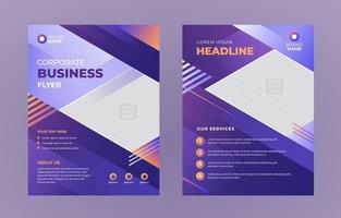 Gradient Corporate Business Flyer vector