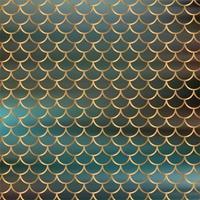 Golden mermaid scales pattern with gradient color blur background photo