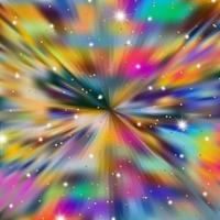 Gradient metallic colorful background with sparkle photo