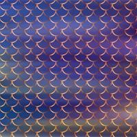 Golden mermaid scales pattern with gradient color blur background photo