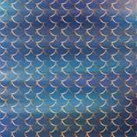 Golden mermaid scales pattern with gradient color blur background photo
