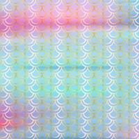 Golden art deco pattern with gradient color blur background photo