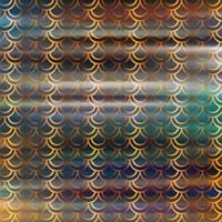 Golden art deco pattern with gradient color blur background photo