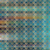 Golden art deco pattern with gradient color blur background photo