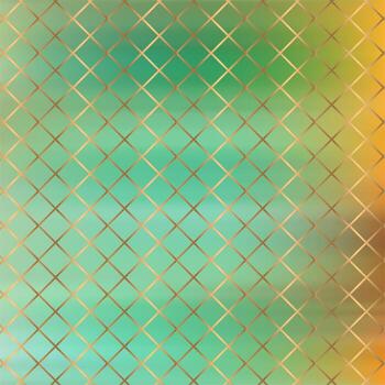 Golden grid pattern with gradient color blur background photo