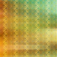 Golden art deco pattern with gradient color blur background photo