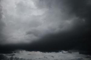 White and grey clouds scenic nature environment background. Storm clouds floating in a rainy day with natural light. Cloudscape scenery, overcast weather above blue sky. photo