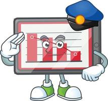 Down Chart Horizontal Table Vector