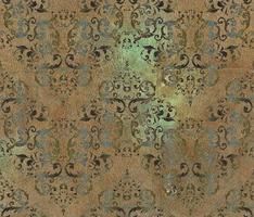 Digital tiles design.  3D render Colorful ceramic wall tiles decoration. Abstract damask patchwork seamless pattern with geometric and floral ornaments, Vintage tiles intricate details photo