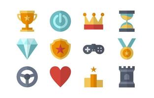 Colorful Games Icon Collection vector