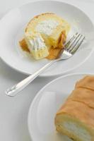 Vanilla Cream Roll Cake for Breaking Time photo