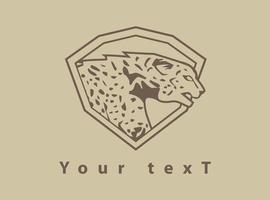 Cheetah illustration design vector