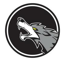 Wolf illustration design vector