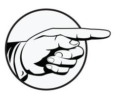 point hand illustration vector