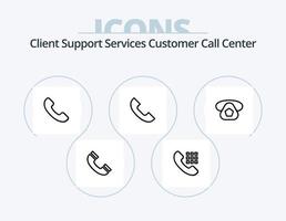 Call Line Icon Pack 5 Icon Design. . contact. incoming vector