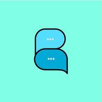 Letter B icon logo vector design template