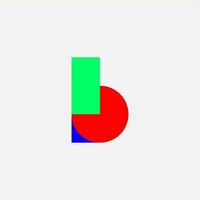 Letter B icon logo vector design template