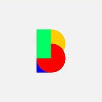 Letter B icon logo vector design template