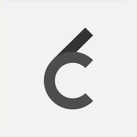 Letter C icon logo with some element vector design template