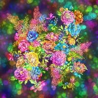 Colorful gradient background. Abstract holographic motion graphic.Abstract colorful animation. Multicolor liquid background. Beautiful gradient texture photo