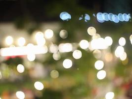 bokeh lights at night with abstract and blurry background photo