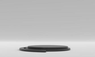 elegant podium scene background on 3d rendering for brand presentation photo