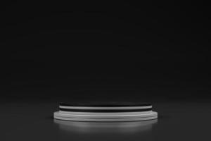 minimalist illustration podium scene for product background on 3d rendering photo