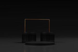 luxury 3d podium scene for product stand on 3d rendering photo