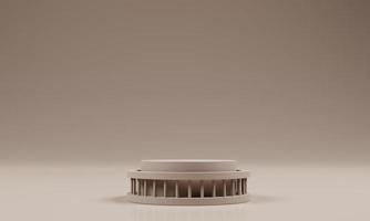 3d illustration background for product display with minimalist empty podium on 3d rendering photo