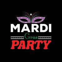 MARDI GRAS T-SHIRT DESIGN vector